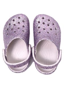 画像4: 【KIDS】crocs TODDLER CLASSIC  CHUNKY GLITTER GRAPE ICE (4)