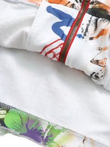 画像8: 【送料無料】GFA MANASSEH CHAOS ZIP HOODIE WHITE (8)
