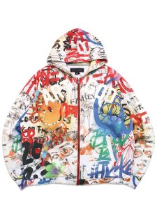 画像1: 【送料無料】GFA MANASSEH CHAOS ZIP HOODIE WHITE (1)