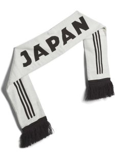 画像2: ADIDAS JAPAN 2026 AWAY SCARF-OFF WHITE/BLACK (2)