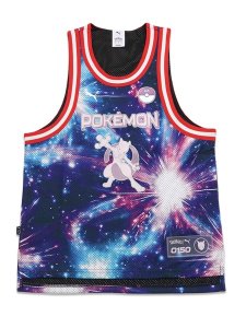 画像1: 【送料無料】PUMA POKEMON HOOPS MEWTWO JERSEY-PUMA BLACK/AOP (1)