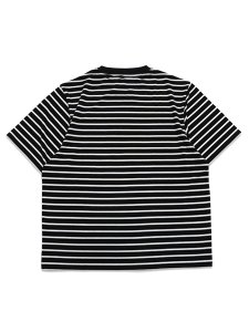 画像2: 【送料無料】WHIMSY SOCKS RAYON BORDER TEE BLACK (2)