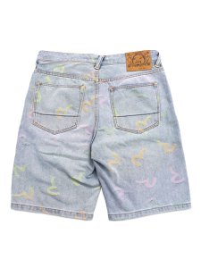 画像2: 【送料無料】EVISU ALLOVER SEAGULL JACQUARD DENIM SHORTS INDIGO (2)