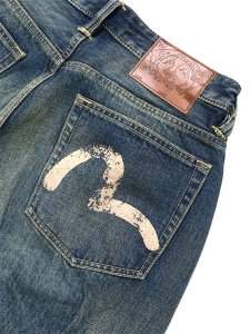 画像5: 【送料無料】EVISU E.J. WASHED BONDAGE JEANS MID TONE INDIGO (5)