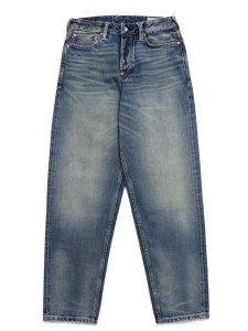 画像2: 【送料無料】EVISU 7-POCKET DAICOCK SHADOW WASHED JEANS LT TONE INDIGO (2)