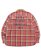 画像2: 【送料無料】EVISU HEAVY WASHED DISTRESSED FLANNEL SHIRT RED CHECK (2)