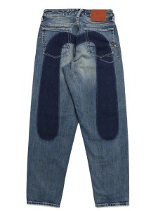 画像1: 【送料無料】EVISU 7-POCKET DAICOCK SHADOW WASHED JEANS LT TONE INDIGO (1)