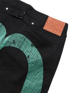 画像5: 【送料無料】EVISU DAICOCK WORK PANTS BLACK (5)