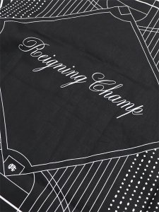 画像4: 【送料無料】REIGNING CHAMP LINEN ARENA RELAXED CAMP SHIRT BLACK/WHITE (4)