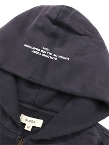 画像4: 【送料無料】BLDG4 LA CHATEAU HOODIE CHARCOAL ART (4)