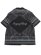 画像2: 【送料無料】REIGNING CHAMP LINEN ARENA RELAXED CAMP SHIRT BLACK/WHITE (2)