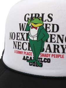 画像6: ACAPULCO GOLD MACK-D TRUCKER CAP BLACK/WHITE (6)