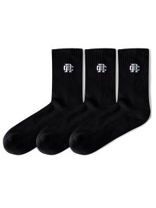画像4: REIGNING CHAMP 3-PACK CLASSIC MID CREW SOCK BLACK (4)