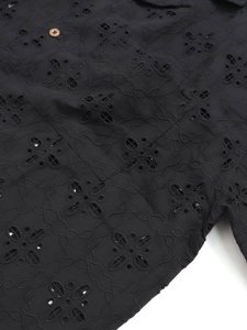 画像5: 【送料無料】EXPANSION MANHATTAN LUXOR SHIRTS BLACK EYELET (5)
