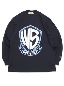 画像1: 【送料無料】WEST WEAR WS LOGO L/S TEE NAVY/SKY BLUE/WHITE (1)