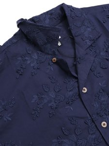 画像4: 【送料無料】EXPANSION MANHATTAN LUXOR SHIRTS MIDNIGHT BLOOM (4)