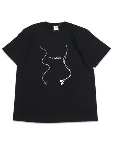画像1: THROWBACK EARPHONES TEE BLACK (1)