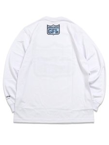 画像2: 【送料無料】WEST WEAR GFL LOGO L/S TEE WHITE/NAVY/SKY BLUE (2)