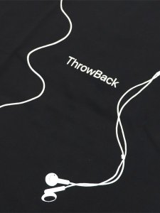 画像3: THROWBACK EARPHONES TEE BLACK (3)