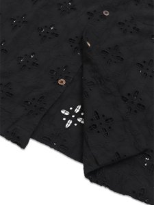 画像6: 【送料無料】EXPANSION MANHATTAN LUXOR SHIRTS BLACK EYELET (6)