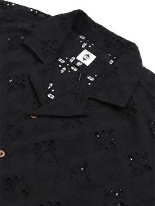 画像3: 【送料無料】EXPANSION MANHATTAN LUXOR SHIRTS BLACK EYELET (3)