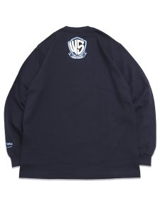 画像2: 【送料無料】WEST WEAR WS LOGO L/S TEE NAVY/SKY BLUE/WHITE (2)