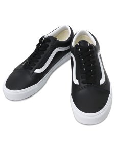 画像5: VANS OLD SKOOL LEATHER BLACK/TRUE WHITE (5)