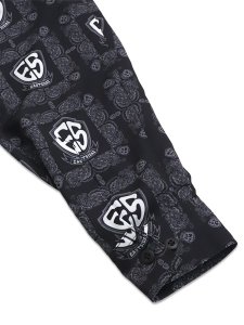 画像5: 【送料無料】WEST WEAR ES LOGO L/S SHIRTS BLACK/GRAY (5)