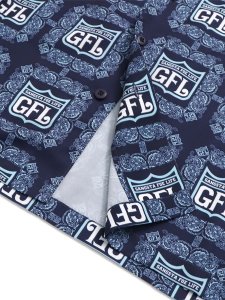 画像4: 【送料無料】WEST WEAR GFL LOGO L/S SHIRTS NAVY/SKY BLUE (4)