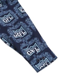 画像5: 【送料無料】WEST WEAR GFL LOGO L/S SHIRTS NAVY/SKY BLUE (5)