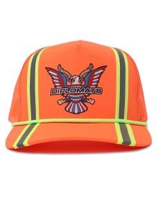 画像2: 【送料無料】JOMO GLOBAL THE DIPLOMATS TRUCKER HAT ORANGE (2)