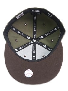 画像6: NEW ERA 59FIFTY CAMOUFLAGE COLOR NYY NEW OLIVE/WALNUT (6)