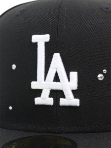 画像6: NEW ERA 59FIFTY NIGHT OUT RHINESTONE DODGERS BLACK (6)
