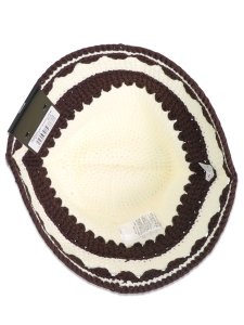 画像3: NEW ERA CROCHET KNIT BORDER CHROME/BROWN (3)