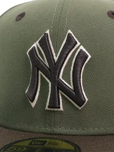 画像7: NEW ERA 59FIFTY CAMOUFLAGE COLOR NYY NEW OLIVE/WALNUT (7)