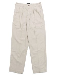 画像1: 【送料無料】SCHOTT LINEN TROUSERS BLACK (1)