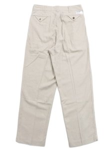 画像2: 【送料無料】SCHOTT LINEN TROUSERS BLACK (2)