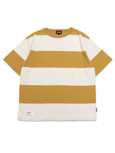 画像1: 【送料無料】SCHOTT WIDE BORDER TEE MUSTARD (1)