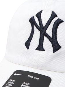 画像6: NIKE CLUB UNSTRUCTURED ORGANIC COTTON CAP YANKEES WHITE (6)