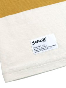 画像4: 【送料無料】SCHOTT WIDE BORDER TEE MUSTARD (4)