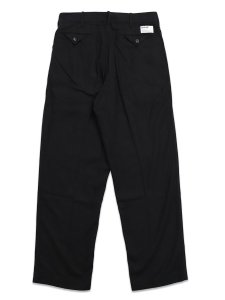 画像2: 【送料無料】SCHOTT LINEN TROUSERS BLACK (2)