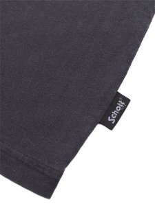 画像5: SCHOTT PIGMENT O/D SS HENLEY NECK TEE BLACK (5)
