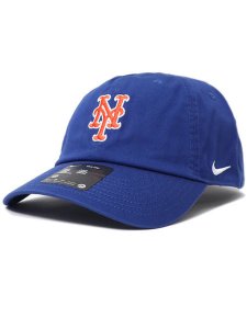 画像1: NIKE CLUB UNSTRUCTURED ORGANIC COTTON CAP METS RUSH BLUE (1)