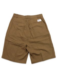画像2: 【送料無料】SCHOTT LINEN SHORTS KHAKI (2)