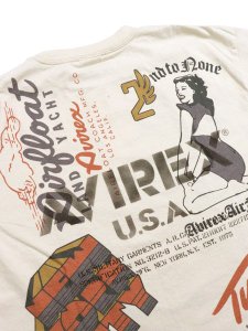 画像4: 【送料無料】AVIREX ARCHIVE PRINT TEE NATURAL (4)