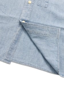 画像6: 【送料無料】POLO RALPH LAUREN REPAIR CHAMBRAY SHIRT MEDIUM INDIGO (6)