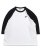 画像1: NIKE CLUB 3/4 RAGLAN TOP-BLACK/WHITE (1)