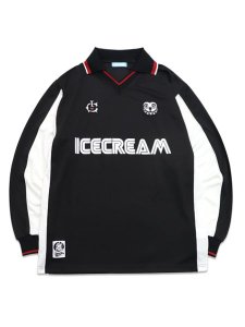 画像1: 【送料無料】ICECREAM LS FOOTBALL SHIRT BLACK (1)