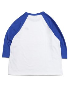 画像2: NIKE CLUB 3/4 RAGLAN TOP-GAME ROYAL/WHITE (2)