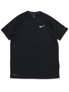 画像1: NIKE SOLID S/S HYDRO GUARD BLACK (1)